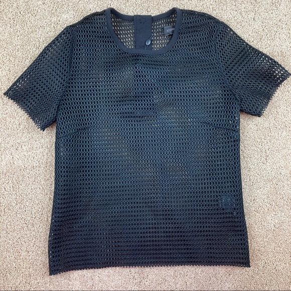 Storm & Marie Hema Black Mesh Short Sleeve Top NWT - Picture 9 of 10